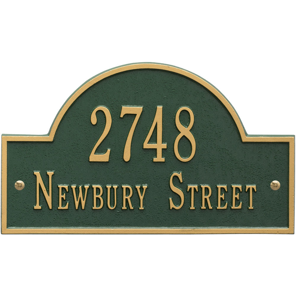 Arch Wall Address Plaque - Two-Line