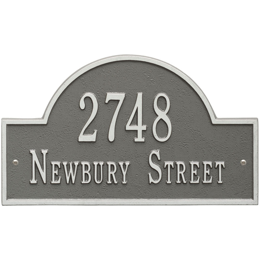 Arch Wall Address Plaque - Two-Line