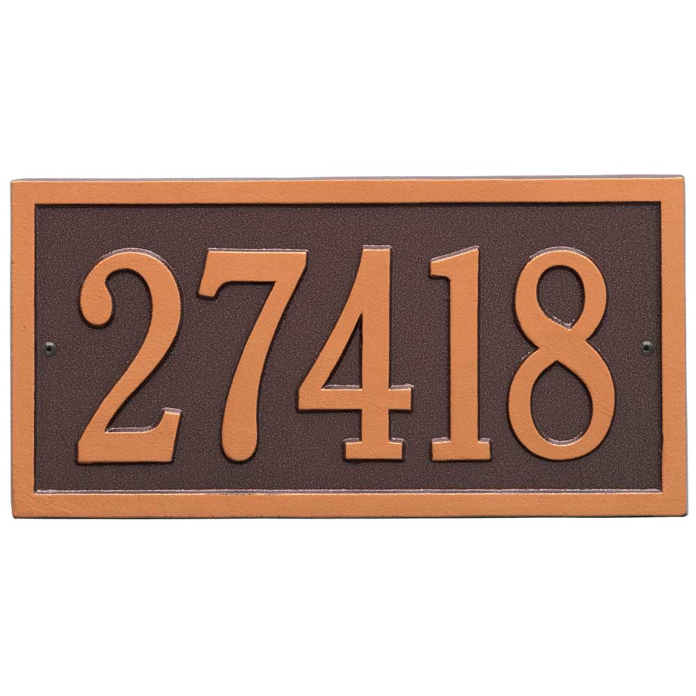 Bismark Standard Wall Address Plaque