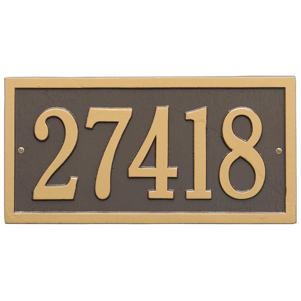 Bismark Standard Wall Address Plaque