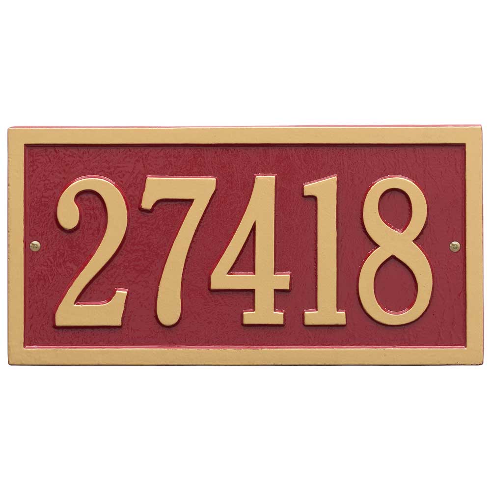 Bismark Standard Wall Address Plaque