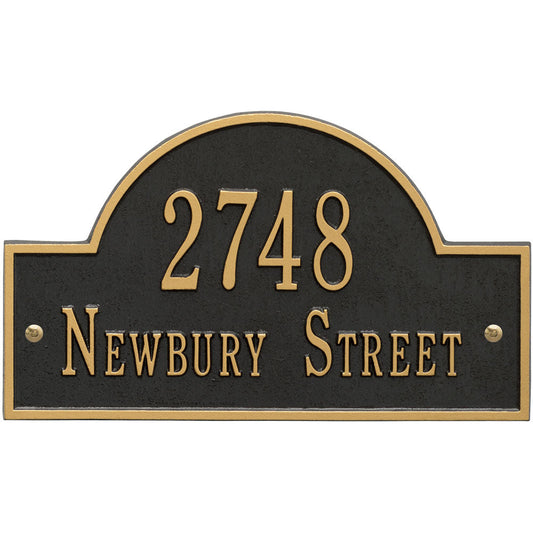 Arch Wall Address Plaque - Two-Line