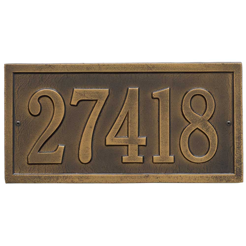 Bismark Standard Wall Address Plaque